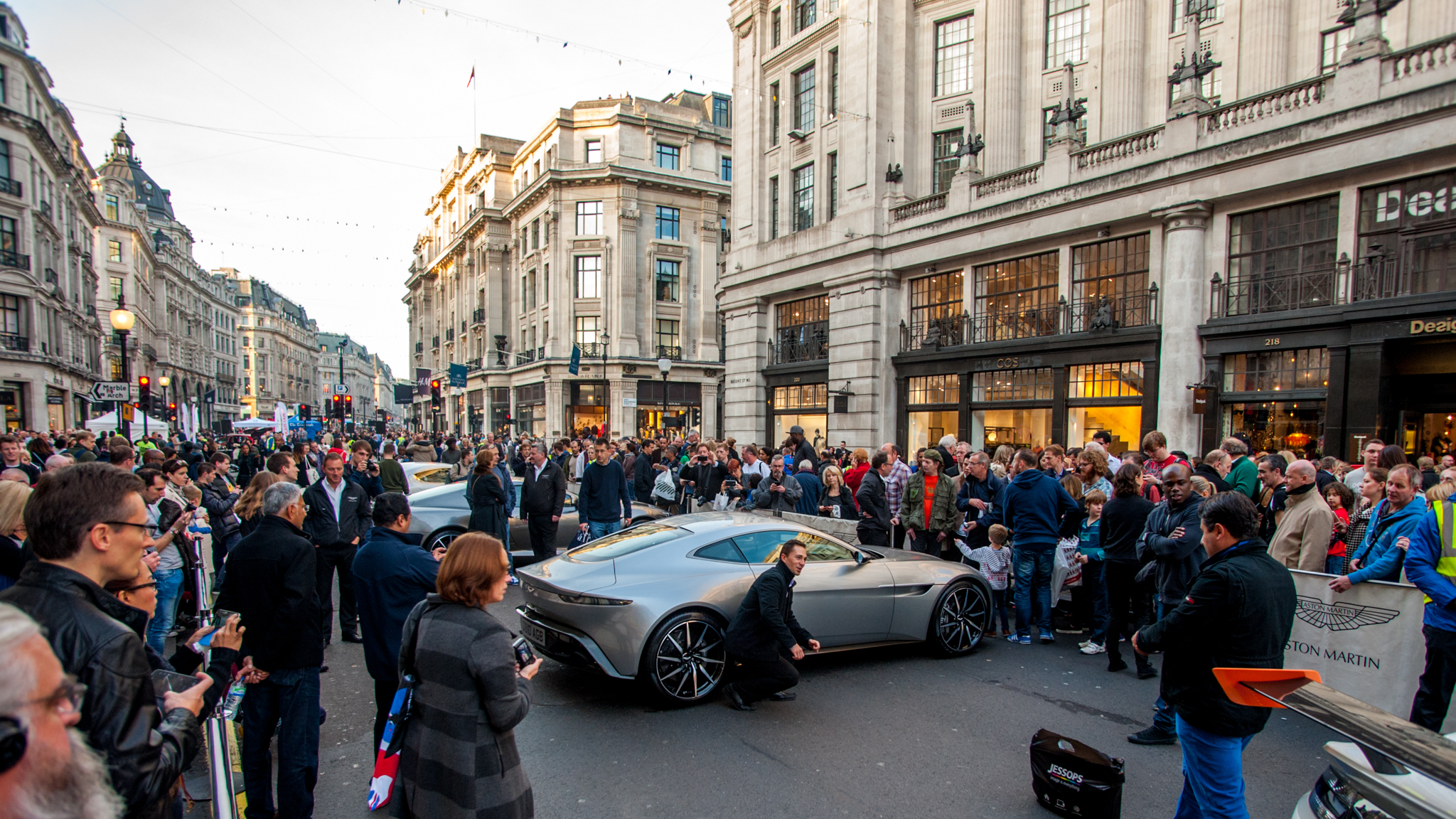 Huge Crowds Taken Back To The Future At Packed Regent Street Motor Show